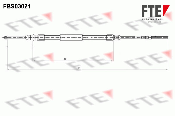 FTE Kézifék bowden 9250110_FTE