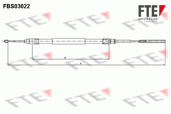 FTE Kézifék bowden 9250111_FTE