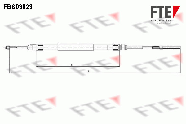 FTE Kézifék bowden 9250112_FTE