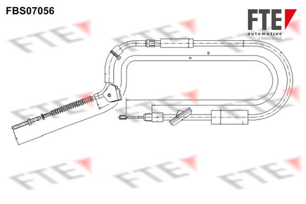 FTE Kézifék bowden 9250211_FTE