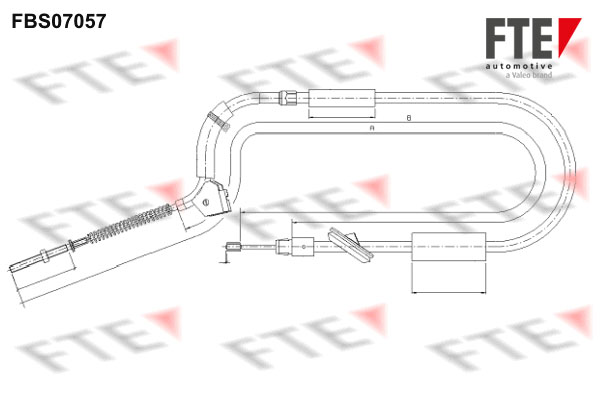 FTE Kézifék bowden 9250212_FTE