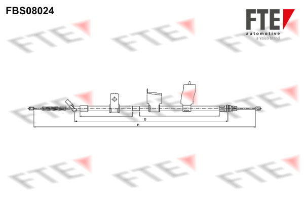 FTE Kézifék bowden 9250230_FTE