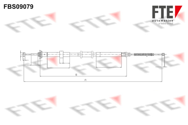 FTE Kézifék bowden 9250299_FTE