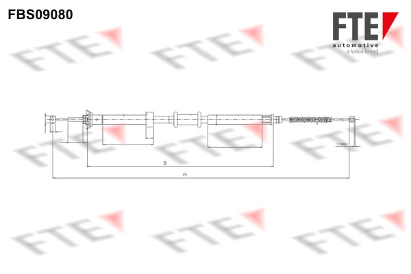 FTE Kézifék bowden 9250300_FTE