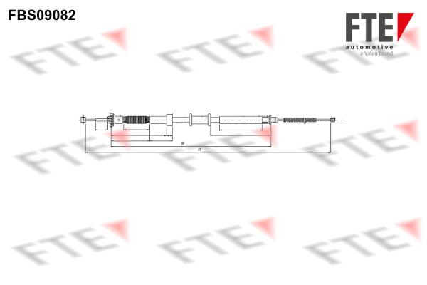 FTE Kézifék bowden 9250302_FTE