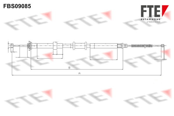 FTE Kézifék bowden 9250303_FTE