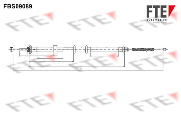 FTE Kézifék bowden 9250305_FTE