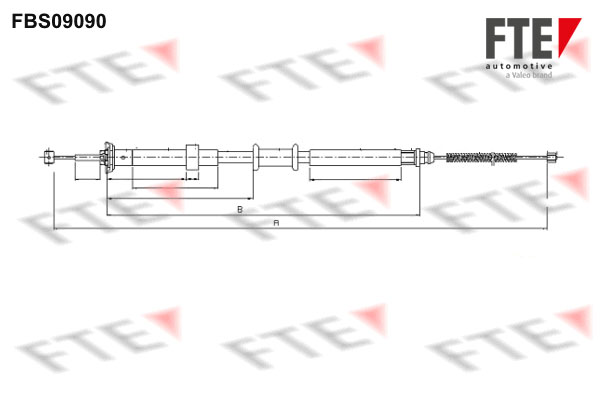 FTE Kézifék bowden 9250306_FTE