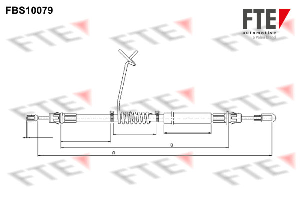 FTE Kézifék bowden 9250370_FTE