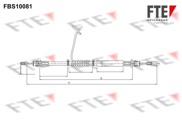 FTE Kézifék bowden 9250372_FTE