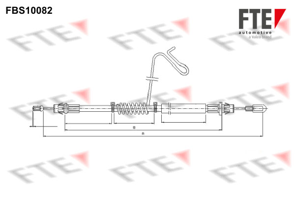 FTE Kézifék bowden 9250373_FTE