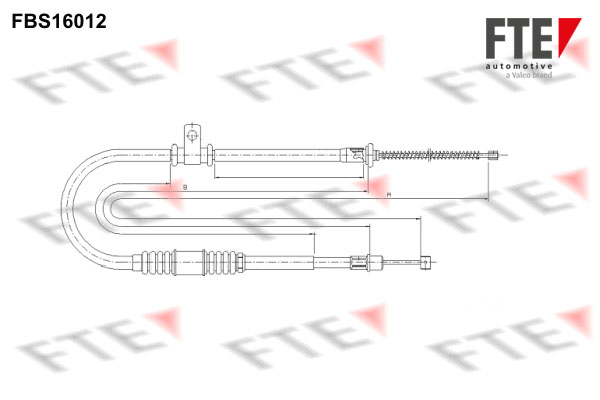 FTE Kézifék bowden 9250416_FTE