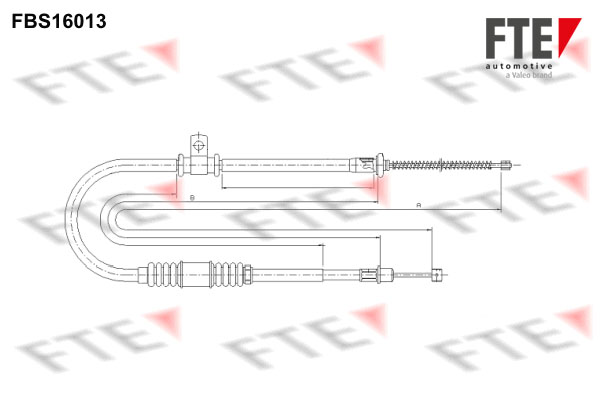 FTE Kézifék bowden 9250417_FTE