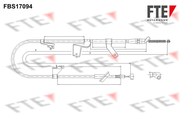 FTE Kézifék bowden 9250476_FTE