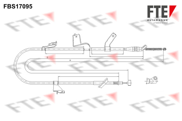 FTE Kézifék bowden 9250477_FTE