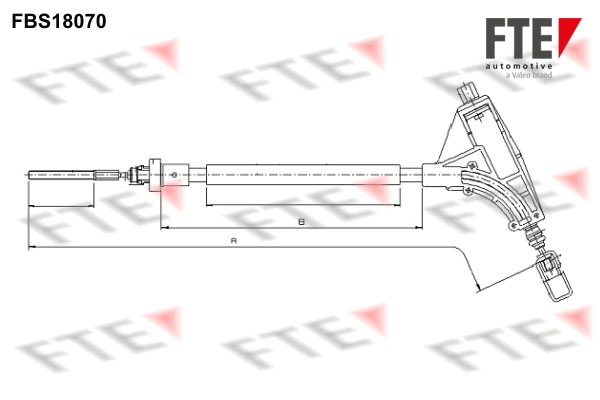 FTE Kézifék bowden 9250531_FTE