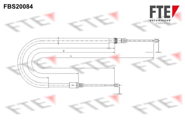 FTE Kézifék bowden 9250592_FTE