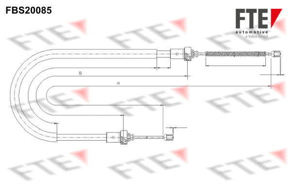 FTE Kézifék bowden 9250593_FTE