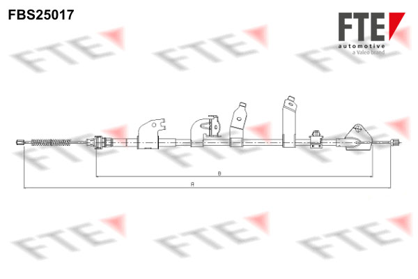 FTE Kézifék bowden 9250606_FTE