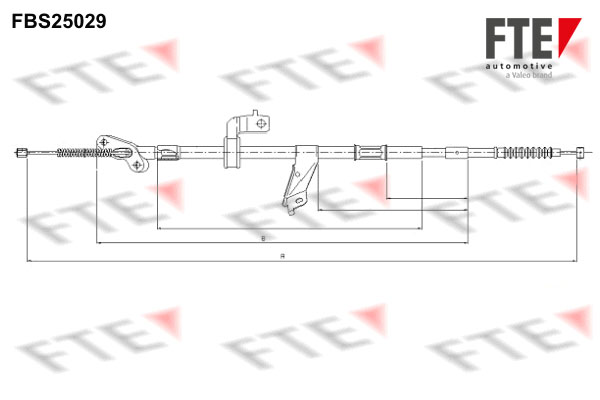 FTE Kézifék bowden 9250618_FTE