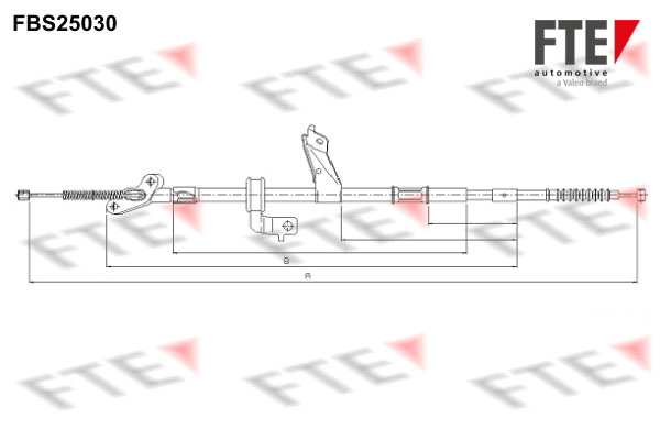 FTE Kézifék bowden 9250619_FTE