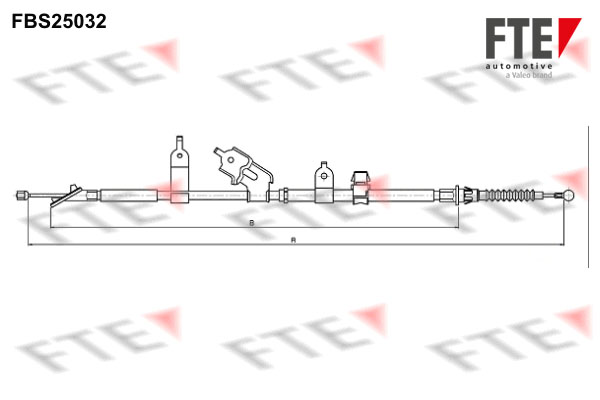 FTE Kézifék bowden 9250621_FTE