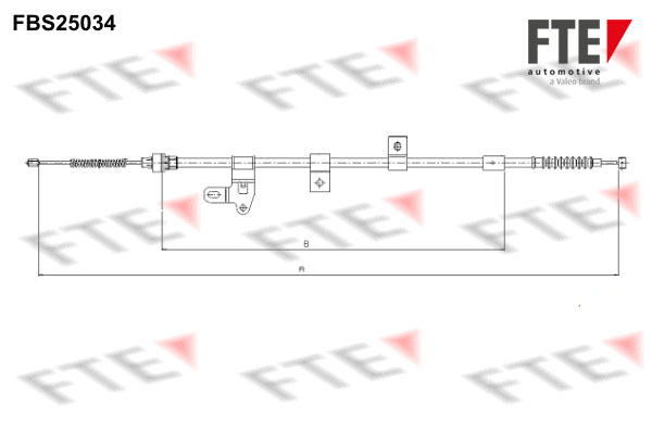 FTE Kézifék bowden 9250623_FTE