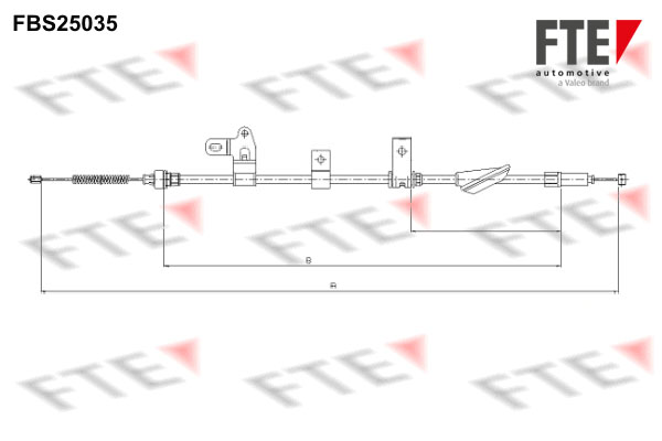 FTE Kézifék bowden 9250624_FTE