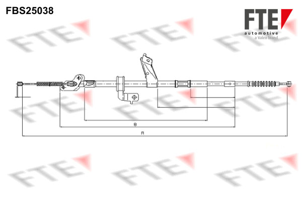 FTE Kézifék bowden 9250627_FTE