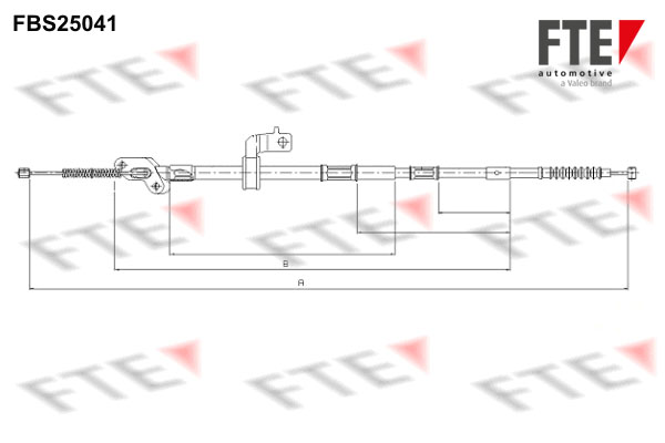 FTE Kézifék bowden 9250630_FTE