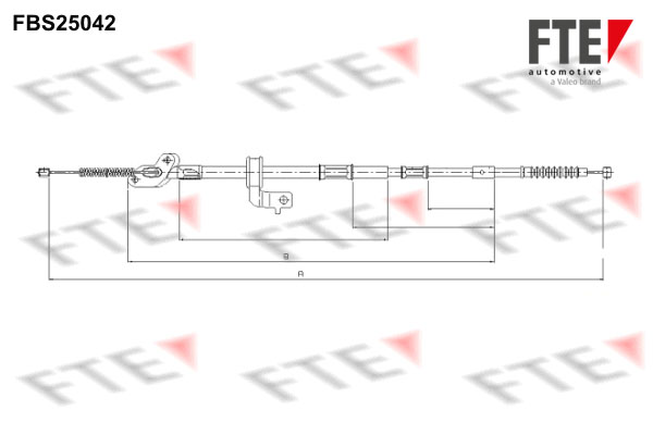 FTE Kézifék bowden 9250631_FTE