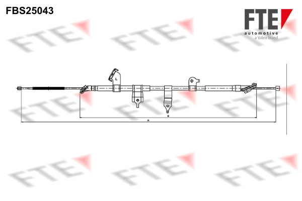 FTE Kézifék bowden 9250632_FTE