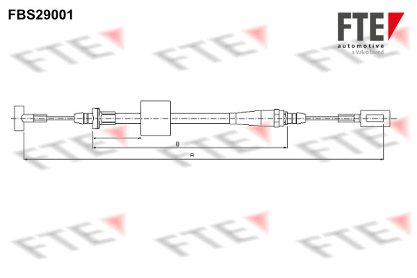 FTE Kézifék bowden 9250654_FTE