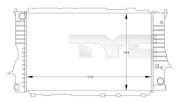 TYC Vízhűtő 702-0030_TYC