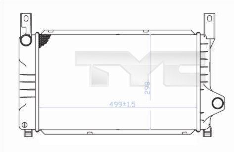 TYC Vízhűtő 710-0028_TYC