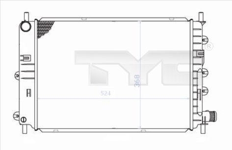 TYC Vízhűtő 710-0034_TYC