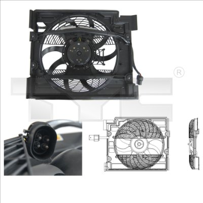 TYC Ventilátor, vízhűtő 803-0006_TYC