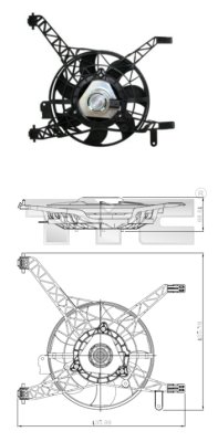 TYC Ventilátor, vízhűtő 810-0041_TYC