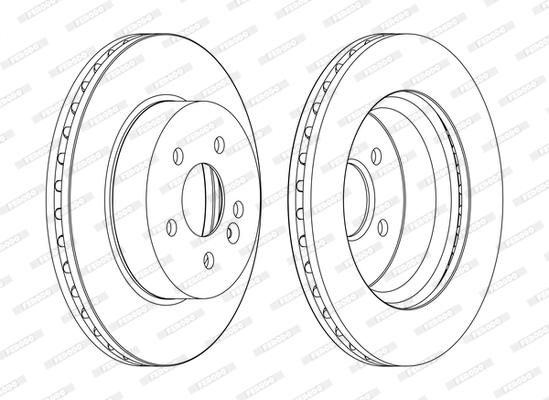 FERODO PREMIER Első féktárcsa DDF1036C