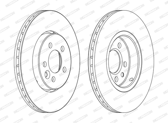 FERODO PREMIER Első féktárcsa DDF1080C