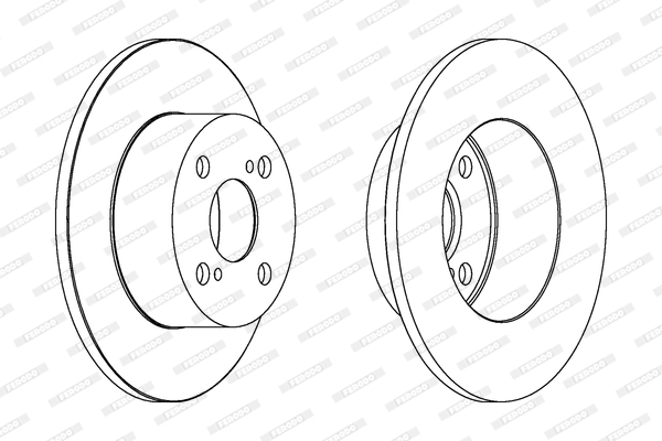 FERODO PREMIER Hátsó féktárcsa DDF1487