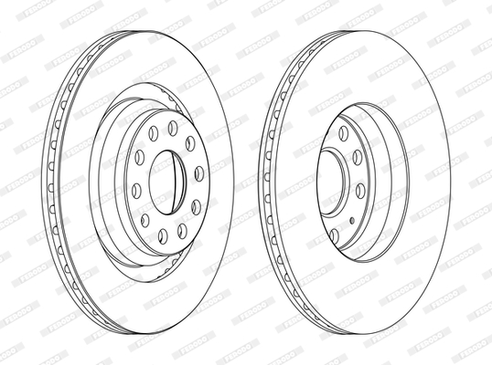 FERODO PREMIER Hátsó féktárcsa DDF1503C