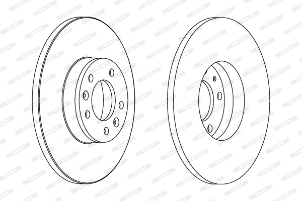 FERODO PREMIER Féktárcsa, mind DDF1602C