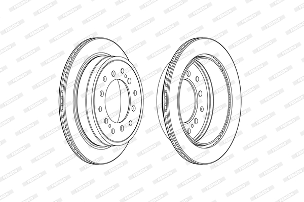 FERODO PREMIER Féktárcsa, mind DDF2505C