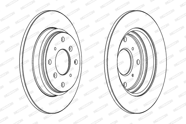 FERODO PREMIER Hátsó féktárcsa DDF512