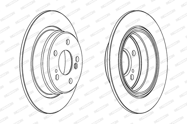 FERODO PREMIER Hátsó féktárcsa DDF548