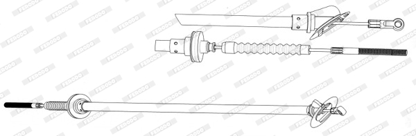 FERODO PREMIER Kuplungbowden FCC421091