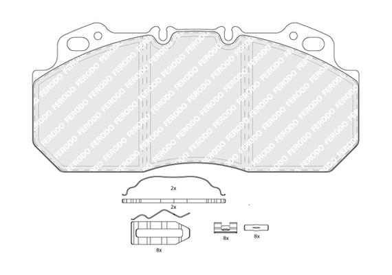 FERODO PREMIER Első fékbetét FCV1047B