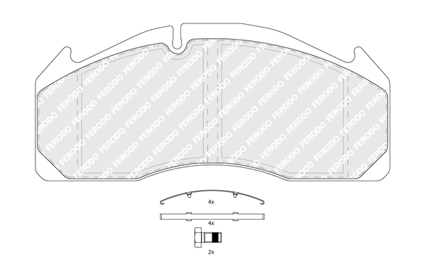 FERODO PREMIER Hátsó fékbetét FCV1388B