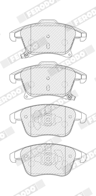 FERODO PREMIER Fékbetét, mind FDB4445